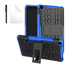 Гибридный бронированный силиконовый чехол для планшета с подставкой для huawei MediaPad T3 7 BG2-W09 чехол 7,0 дюймов Wi-Fi версия подставка+ пленка