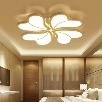 

New Heart Shaped Petal LED Ceiling Light Living room bedroom study restaurant lighting Household & Commercial ceiling lamp
