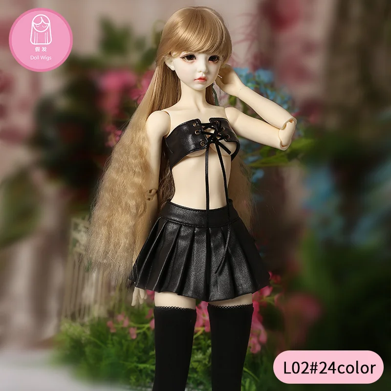 Парик для куклы BJD L02 # Бесплатная доставка Размер 9-10 дюймов 1/3 высокая температура парик Девушка Длинные волосы bjd sd кукла парики ручной