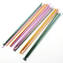 2-8 мм разноцветный алюминиевый TUNISIAN крючок для вязания крючком спицы искусство 11 шт