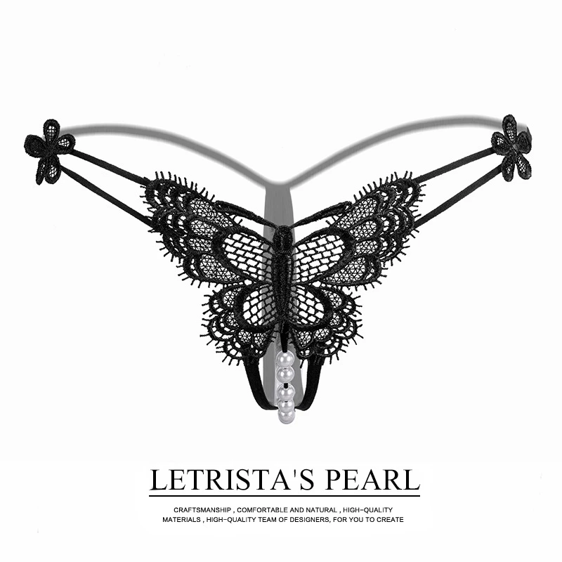 Women Sex Panties Lace Butterfly Thong Exotic G-String Briefs Hollow Lace Underwear Bandage Women Thongs And G Strings 29 (2)