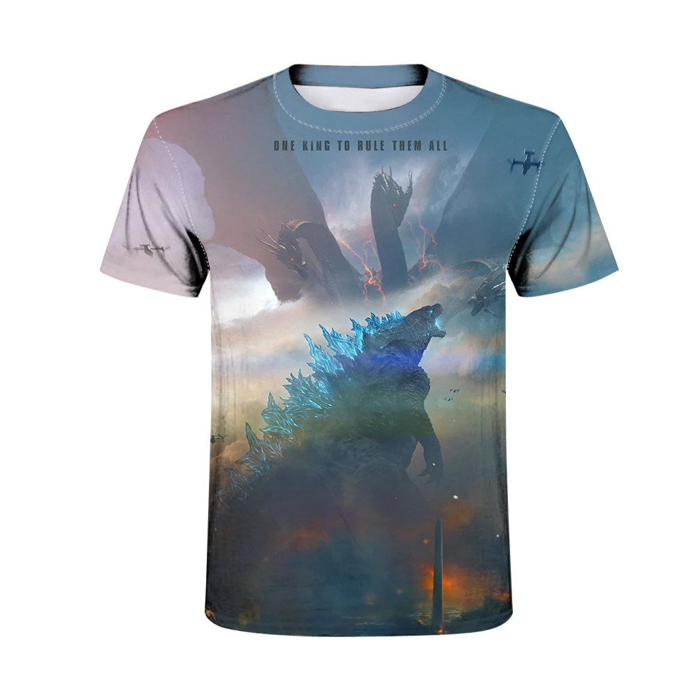 

Godzilla: Monster King Pattern T-Shirt Summer Casual 3D Print Unisex t shirt Shirt Fashion Short Sleeve Cool tshirt