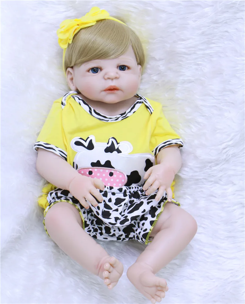 DollMai bebes возрожденная менина 23 "полный Силиконовый reborn baby куклы-игрушки для девочек для детей подарок игрушки куклы reborn bonecas