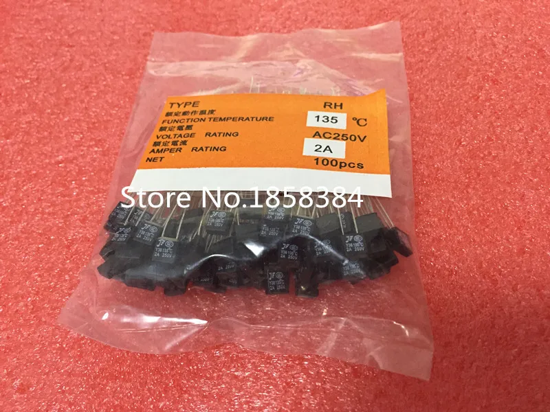 20 piezas nuevo fusible térmico RH 135 grados 2A 250 V