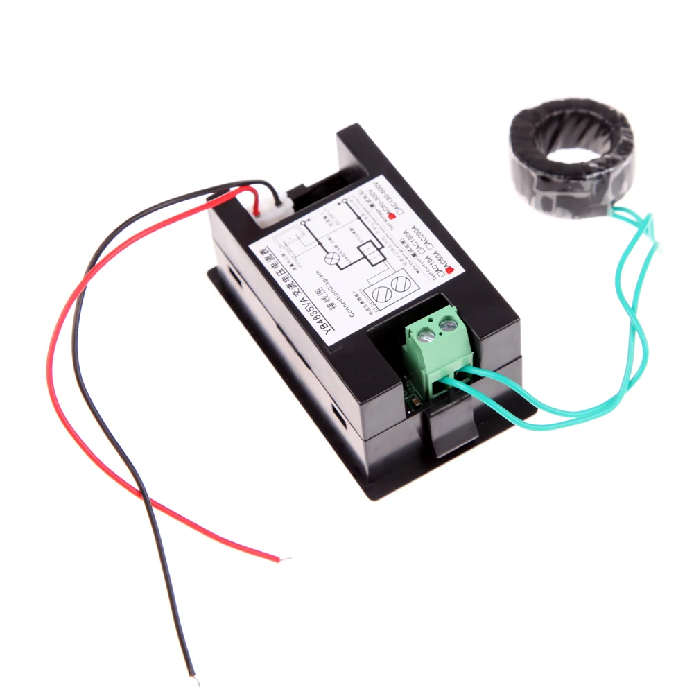 Digital Volt Ampere Amp Meter Voltmeter Guage Voltage AC 100 300V/200A Black AC Voltage & Amp Meter with AC Current Transformer-in Voltage Meters from Tools ...
