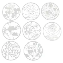 8 шт. круглые решетки Рисование формы пластиковые дети трафареты для картин DIY Бумага Искусство ремесло карты этикетки скрапбук Закладка Educationa