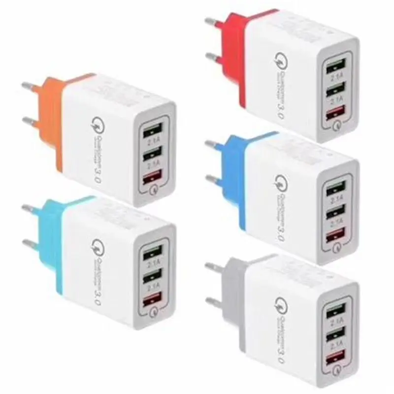 

Quick Wall Charger QC 3 USB Fast Tablet Phone Charger EU US Plug AC Power Adapter Travel Quick Charging 3.0 For iPhone