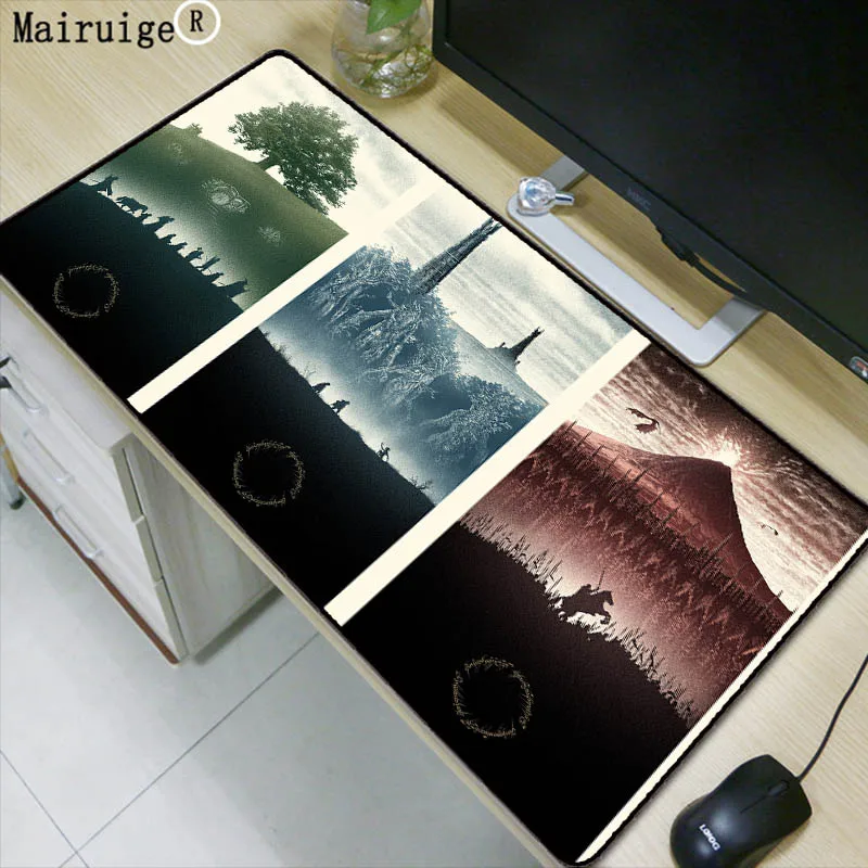 

Mairuige Lord of The Rings Scenery Mouse Pad Large Mouse Mat Desk Mats Big Mousepads Gaming Rug XL for Office Work/ Gaming