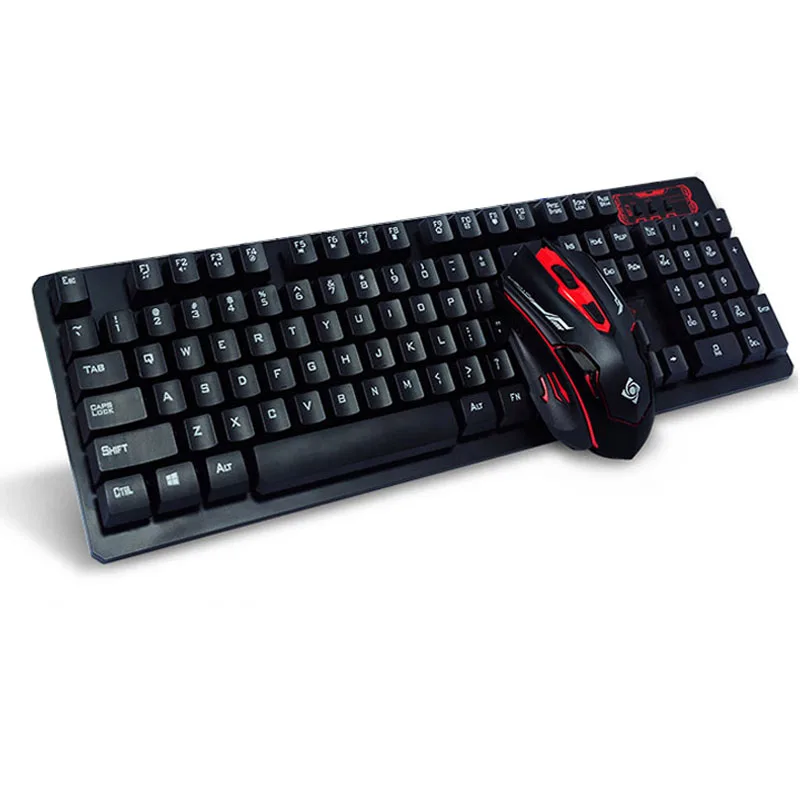 2 4G Multimedia Wireless Keyboard Mouse Combo Mechanical Feeling Office Computer Keyboard for PC Laptops Desktops