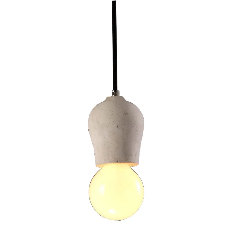 post modern hanging cement pendant lamp contemporary concret pendant lights lighting fixture novelty lamp holder socket (23)