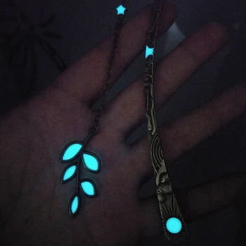 

A B C 3 Styles Luminous Bookmarks For Books Leaves Crown Label in the dark Read Maker Book Mark Stationery