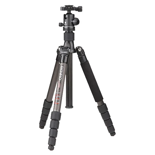  Benro C2690TB1 Carbon Fiber Tripod / Retrorse Portable DSLR Camera Tripod Set / Foldable Travel Por