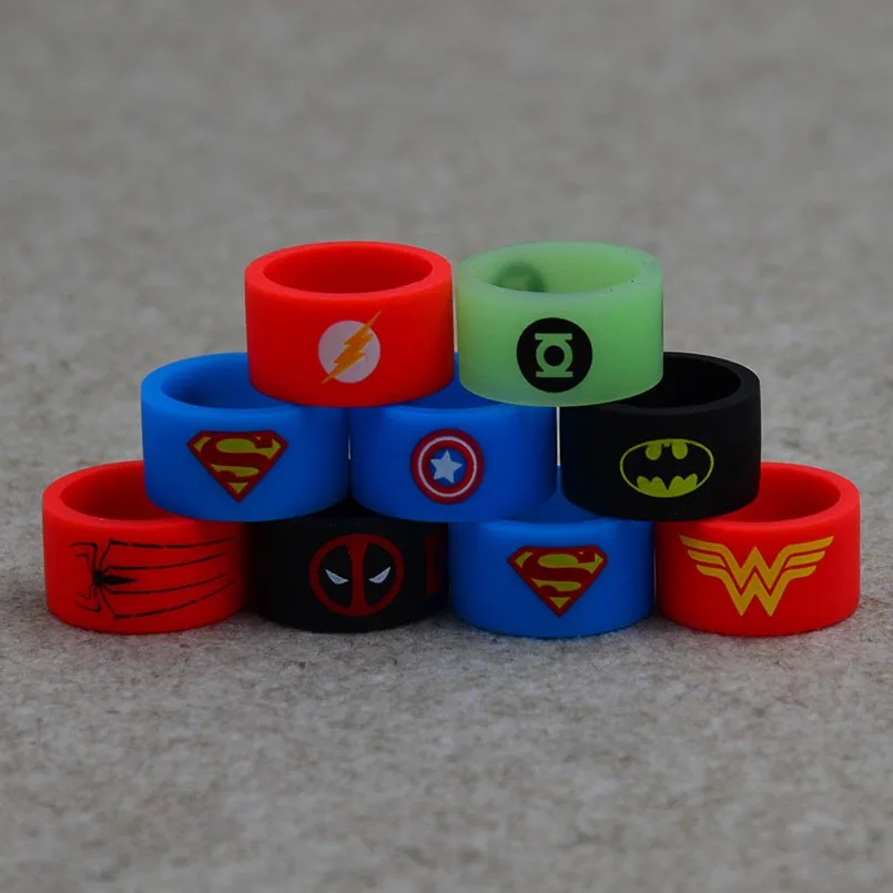 

10pcs Colourful series Silicone vape band ring for smok/joyetech/Pioneer4you/kangertech Vapor mechanical box mod or e cig tank
