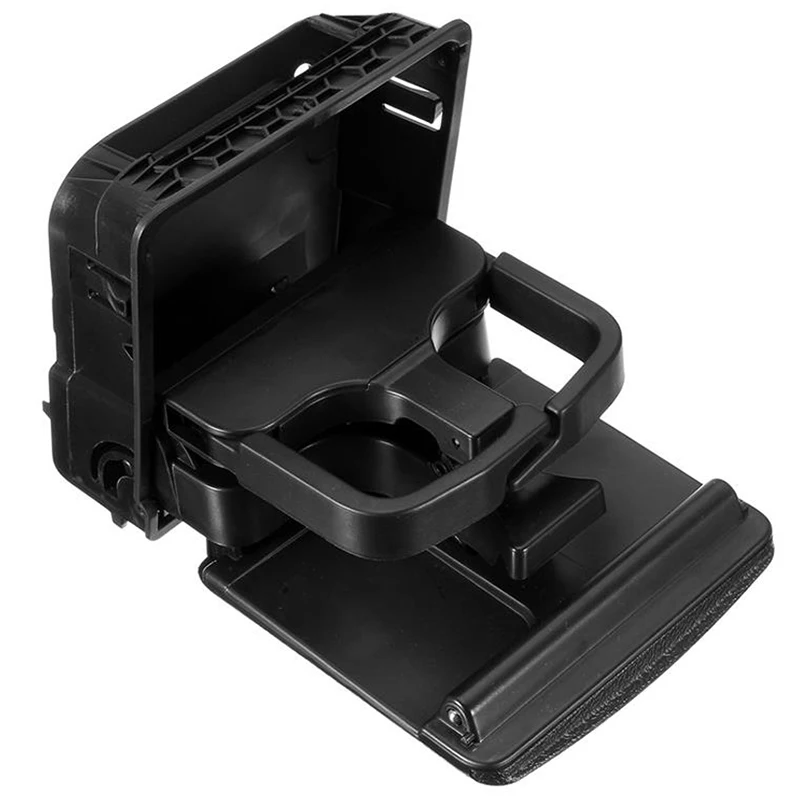 Mayitr New Black Center Console Armrest Cup Holder Water Drink Holder Stand For VW Jetta MK5 Golf MK5 MK6 GTI R32