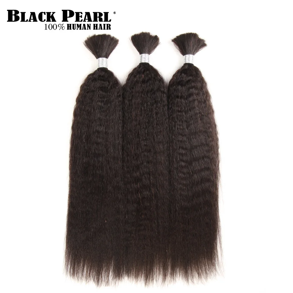 PROD 32843201375 Black Pearl Pre-Colored Yaki Straight Human Hair
Bundles Remy Brazilian Hair 3 Bundles Braiding Hair Extenions Braids
Hair Deal