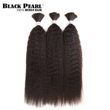 

Black Pearl Pre-Colored Yaki Straight Human Hair Bundles Remy Brazilian Hair 3 Bundles Braiding Hair Extenions Braids Hair Deal