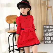 Платья-свитера для девочек коллекция года, новое весеннее платье трикотажное платье для девочек длинный свитер с длинными рукавами для девочек От 6 до 15 лет с круглым вырезом на осень, DF180