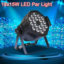 2 xLot Крытый светодиодные Par свет 18x15 Вт 5in1 светодиодная подсветка RGBWA Par64 может огни освещение для дискотеки освещение дома Вечерние