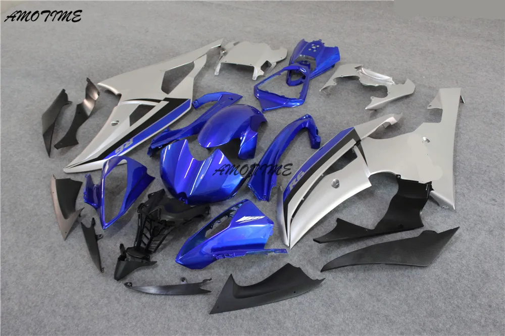 

Injection Motorcycles fairings for 08 09 10 11 12 13 Silver blue black Yamaha R6 fairings hot sale 2008 2009 - 2013 YZF R6 bdoy