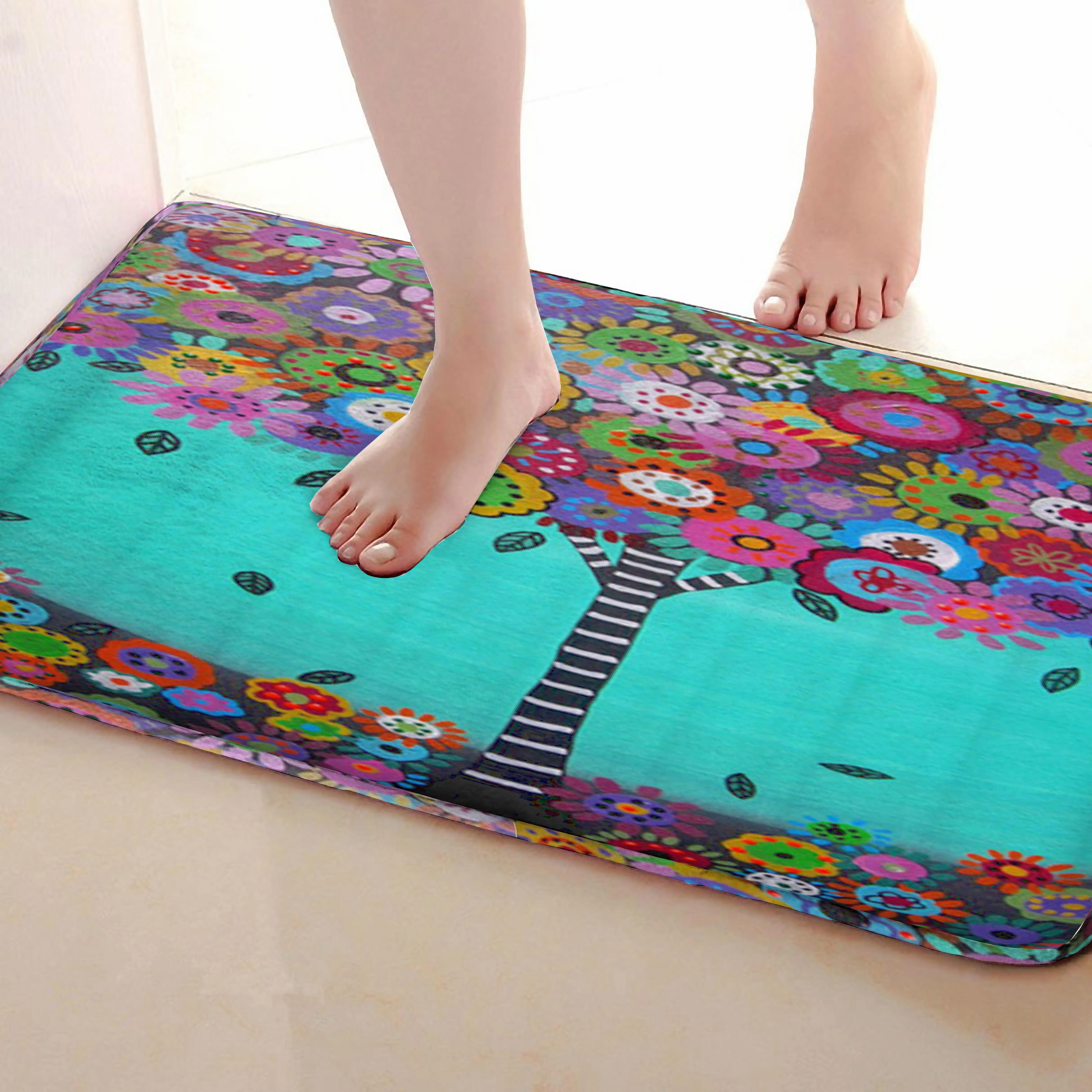 Дерево стиль коврик для ванной комнаты, смешной Противоскользящий коврик для ванной, занавески для душа s аксессуары, соответствующие вашей душевой занавеске