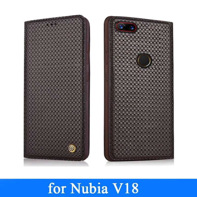 

Nubia V18 Case Genuine Leather Cover Cases for Coque Nubia V18 Custom Handmade Luxury Phone Skin Fashion Shell Full Protection