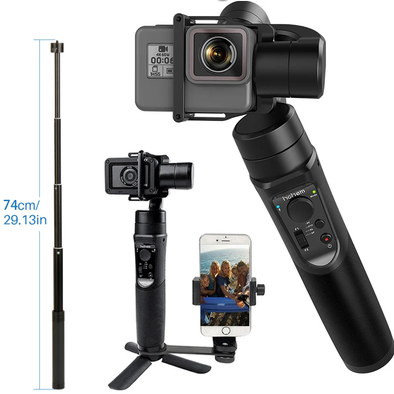 for GoPro Gimbal Hohem iSteady Pro 3-Axis Handheld Stabilizer Time-Lapse Tracking for Gopro Hero 7/6/5 PK for DJI Osmo Pocket