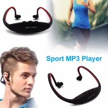 2015 Portable Wireless Sport MP3 Player with Stereo Headphones Earphones Headset Music Player with Micro TF Card Slot FM Radio