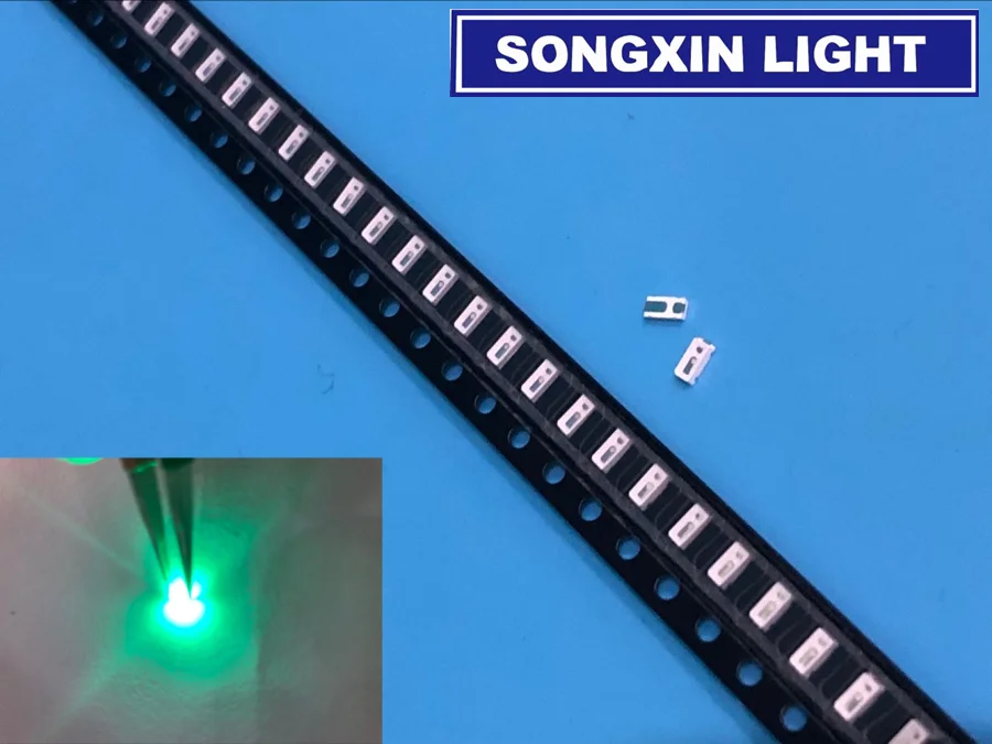 4000 шт SOGNXIN светильник умная электроника супер яркий 3014 зеленый ing SMD Led диод 520-525NM 3В