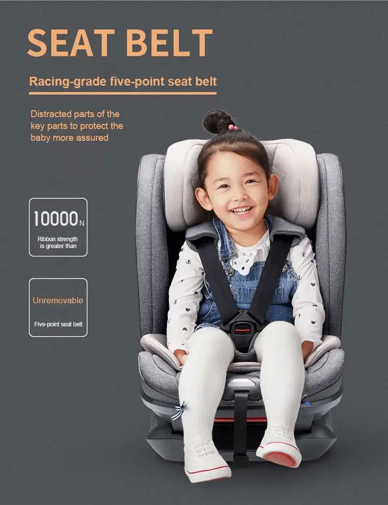 ЕС ECE R44/04 ISOFIX защелка стандартное детское автокресло безопасности сиденье повышение возврата и изменения для 9 months to 12 years Old