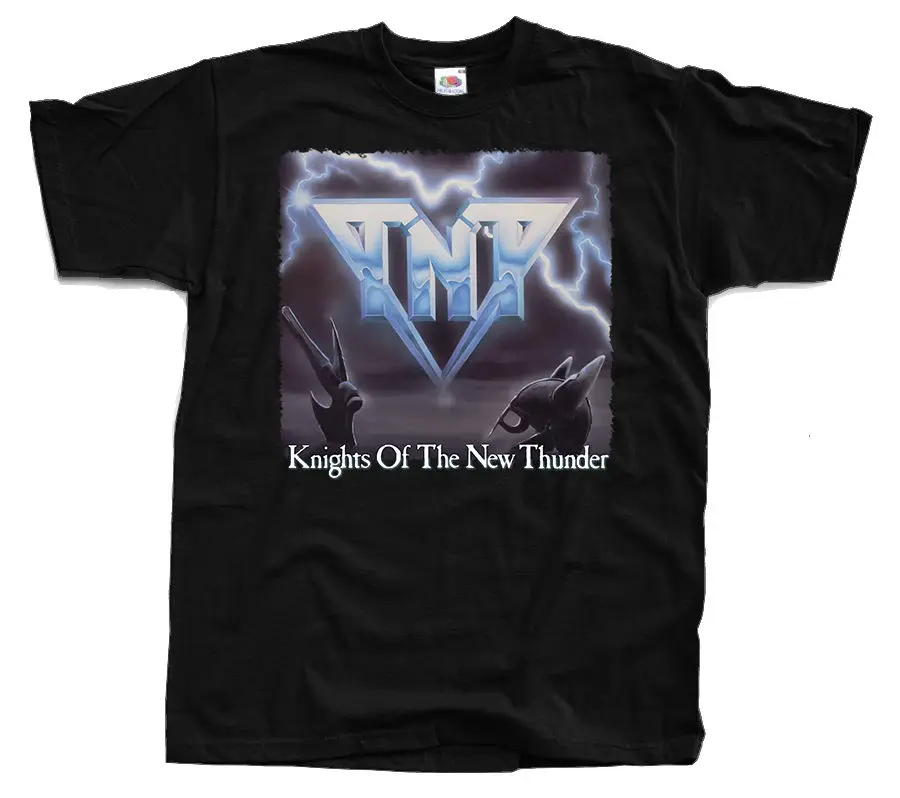 TNT Knights of new Tunder ver. 2 T-Shirt (Black) S-5XLHipster O-Neck Cool Tops | Мужская одежда