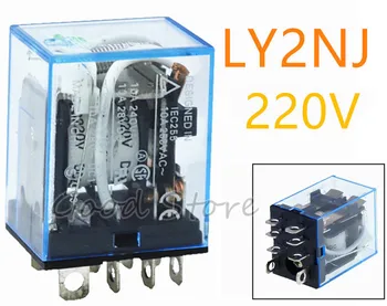 

1PCS LY2NJ 220V AC DC Coil 10A 240V Power Relay DPDT Led Lamp New