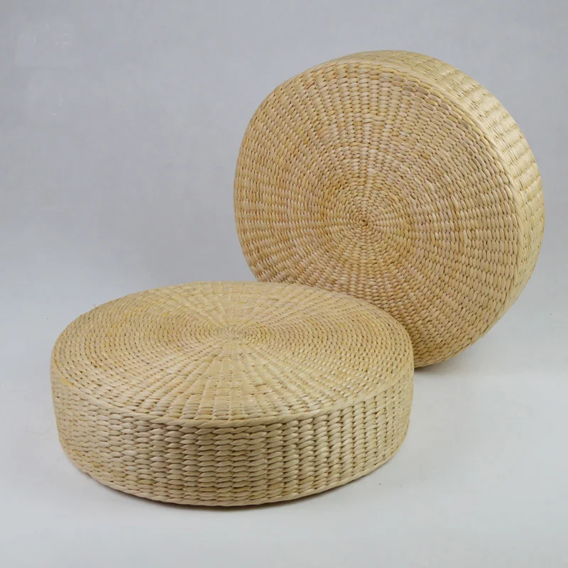 

Wovenwomen Straw Meditation Cushion Large Floor Cushions Thickening Circle Japanese Futon Seat Tatami