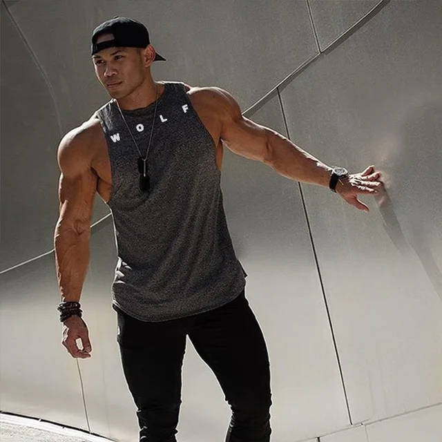Men's Sleeveless Breathable Workout Tank Tops - Men's Fitness Apparel ...