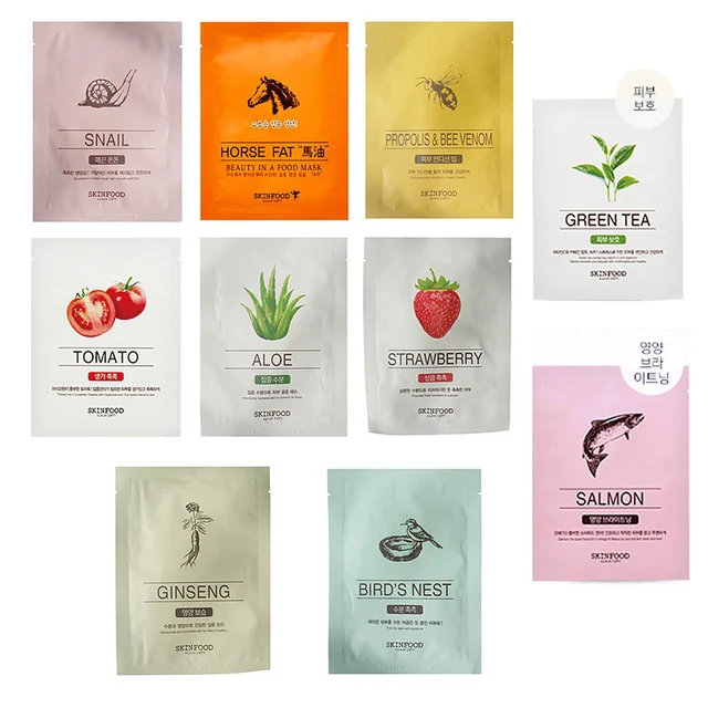 skinfood skin food beauty in a food mask sheet 10 pcs face mask skin skin food sheet masks