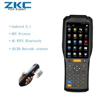 

Oringinal manufacture ZKC3506 PDA with 4g wifi nfc rfid scanner and built-in printer