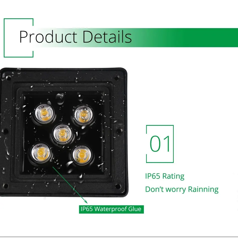Preço de Fábrica por Atacado Subterrâneas para a Fonte do Pátio Quadrado Paisagem Luminárias Levou Luz Caminho Subterrâneo 12w 12 Cheap Lâmpadas subterrâneas
