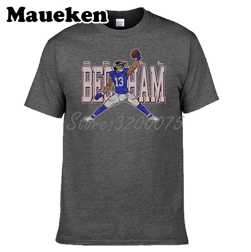 Мужская футболка Odell Beckham JR 13 Jordan New York с круглым вырезом W17083002|t shirt men|jordan t-shirtt |