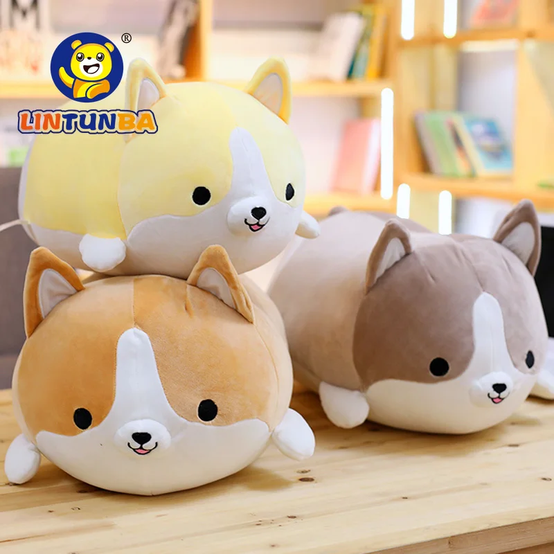 sleeping shiba inu plush