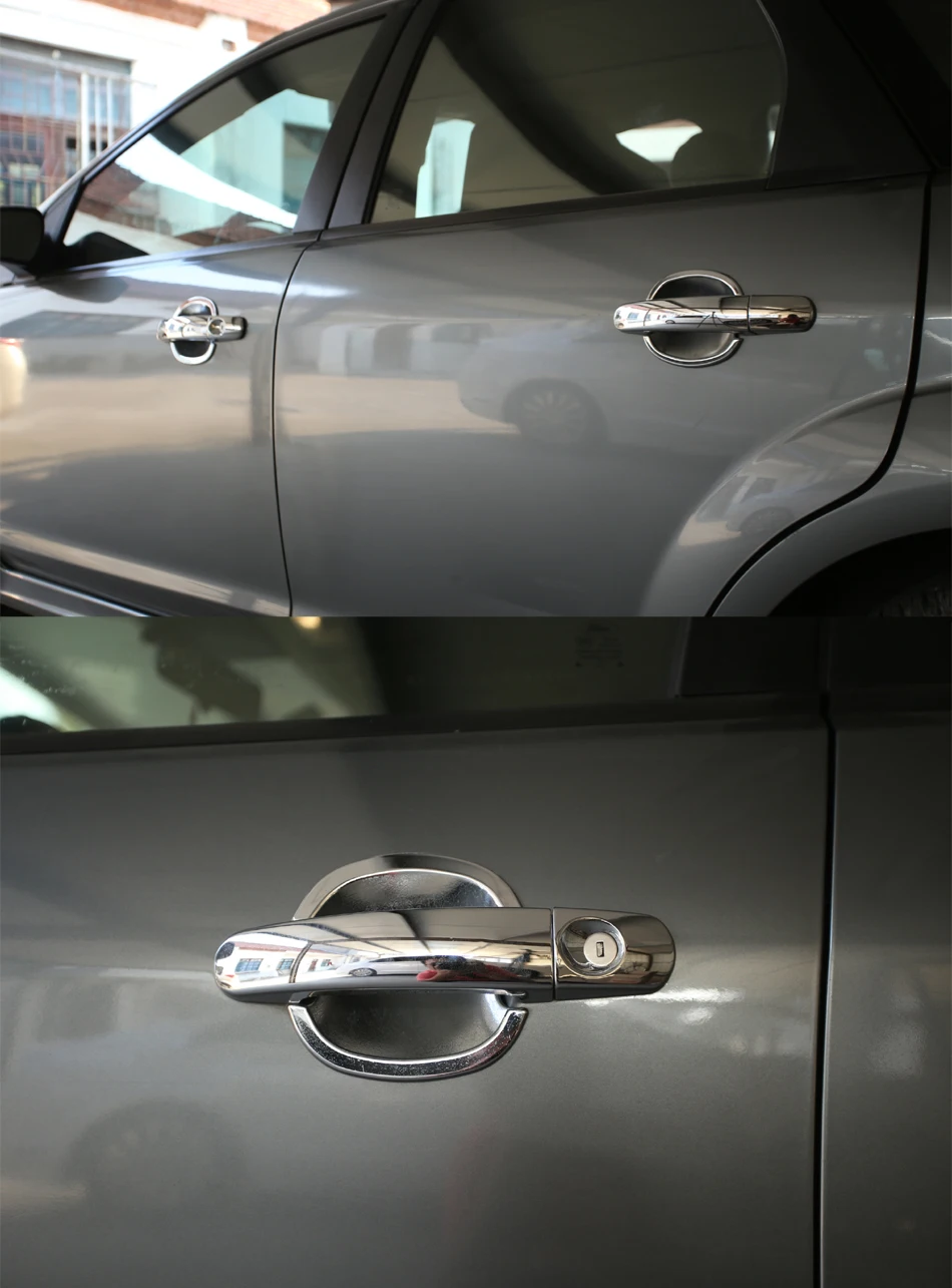 Foal Burning ABS Хромированная накладка на дверные ручки автомобиля Защитная крышка для Ford Focus 2 3 4 MK2 MK3 MK4 Авто наклейки аксессуары