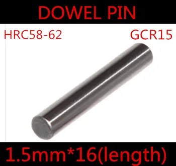 

200pcs/lot High Quality 1.5*16mm 1.5mm GGr15 Bearing Steel Dowel Pin Length 16mm