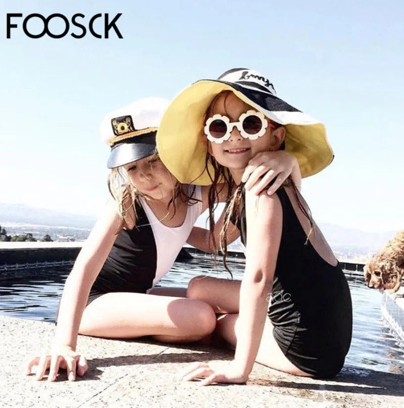 Детские солнцезащитные очки FOOSCK круглые с цветами UV400 | Аксессуары для одежды