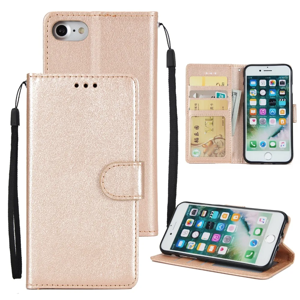 

For iPhone XS MAX XR PU Leather Case, Luxury Cash Credit Card Slots Holder Carrying Flip Cover for iPhone 7 Plus 6S Soft Case