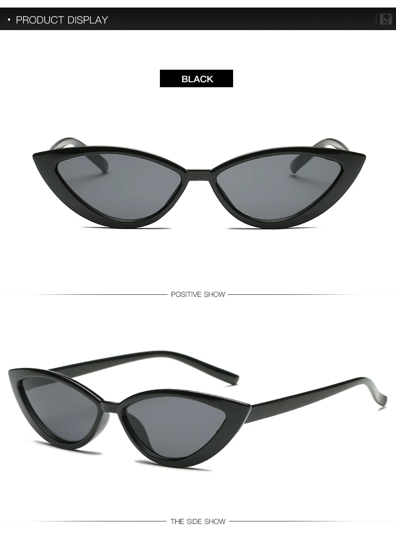 Модные сексуальные солнцезащитные очки кошачий глаз, треугольные женские очки маленького размера, Современные Ретро дизайнерские женские солнцезащитные очки для женщин