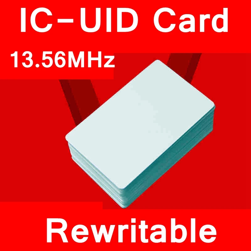 100 шт./лот IC-UID пробельная карта IC-UID китайская Волшебная карта 13,56 МГц перезаписываемых Пустая карточка IC MI S50 карты клонирование;