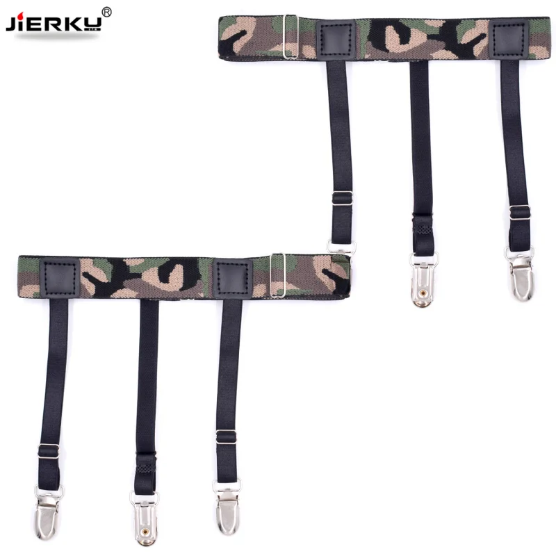 Camouflage Garter Shirt Stays Holder Man's Leg Suspenders Fashion Shirt Braces Suspenders Garter Holder Business 1pair
