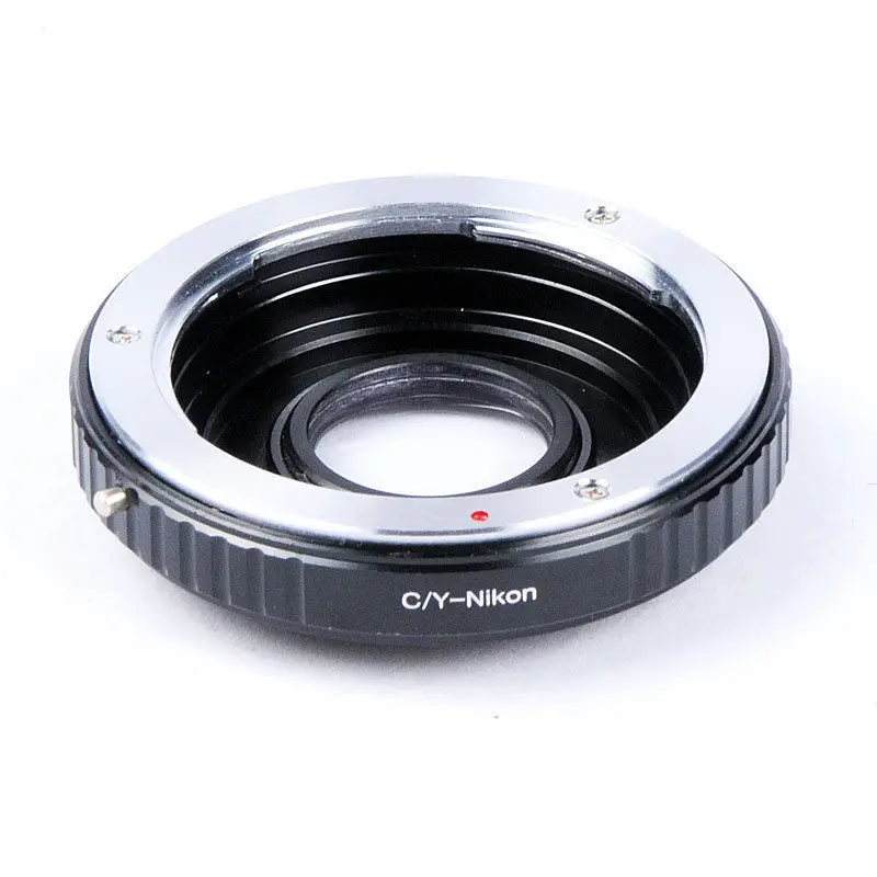 Camera Lens Mount Adapter with Optical Glass for Contax/Yashica C/Y