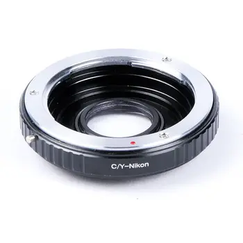 

Camera Lens Mount Adapter with Optical Glass for Contax/Yashica C/Y Lens to Nikon DSLR Body Infinity Focus