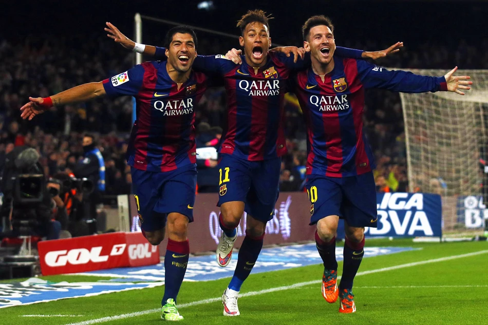 P0769 Messi Suarez Neymar Msn Fc Barcelona Team Field Wallpaper ...