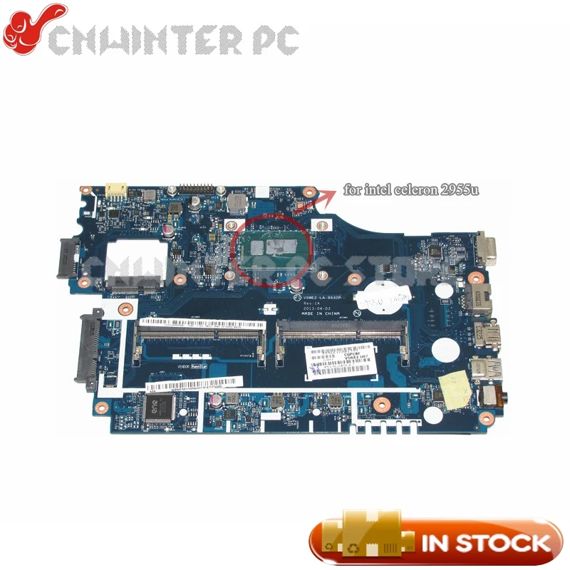 NOKOTION NB.MFM11.00A NBMFM1100A MAIN BOARD For Acer aspire E1-532 E1-532P Laptop Motherboard V5WE2 LA-9532P DDR3L цена NOKOTION NB.MFM11.00A NBMFM1100A MAIN BOARD For Acer aspire E1-532 E1-532P Laptop Motherboard V5WE2 LA-9532P DDR3L цены онлайн