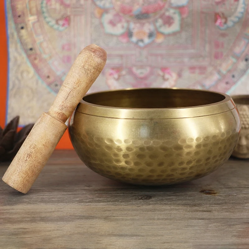 Тибетские буддийские пения Поставки чаша непальская ручной работы чаши «Будда» медный колокольчик